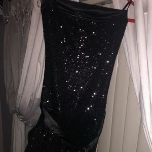 Black sequins romper